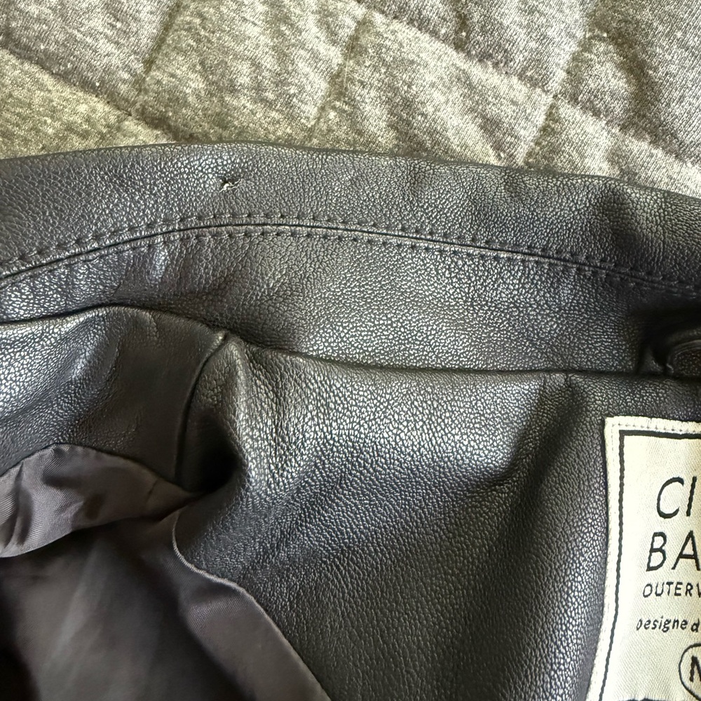 Cielo Basic Faux Leather Motorcycle Jacket - Exce… - image 5